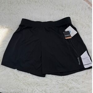 Reebok Speedwick Training Shorts‎ 7" Inseam Athletic Running Black White Medium